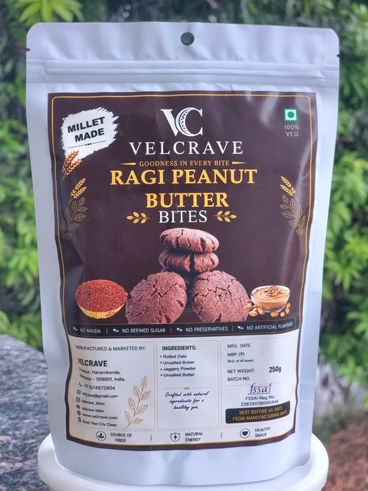 Sprouted Ragi Peanut butter Bites-250g
