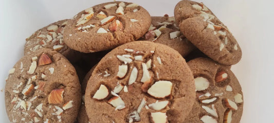 Ragi almond cookies