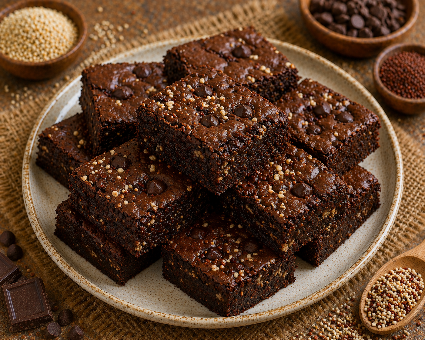 Mixed millet fudge browine