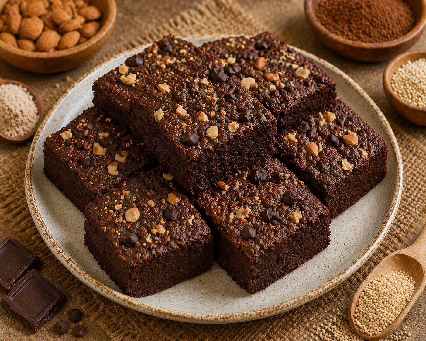 Natural protein brownie